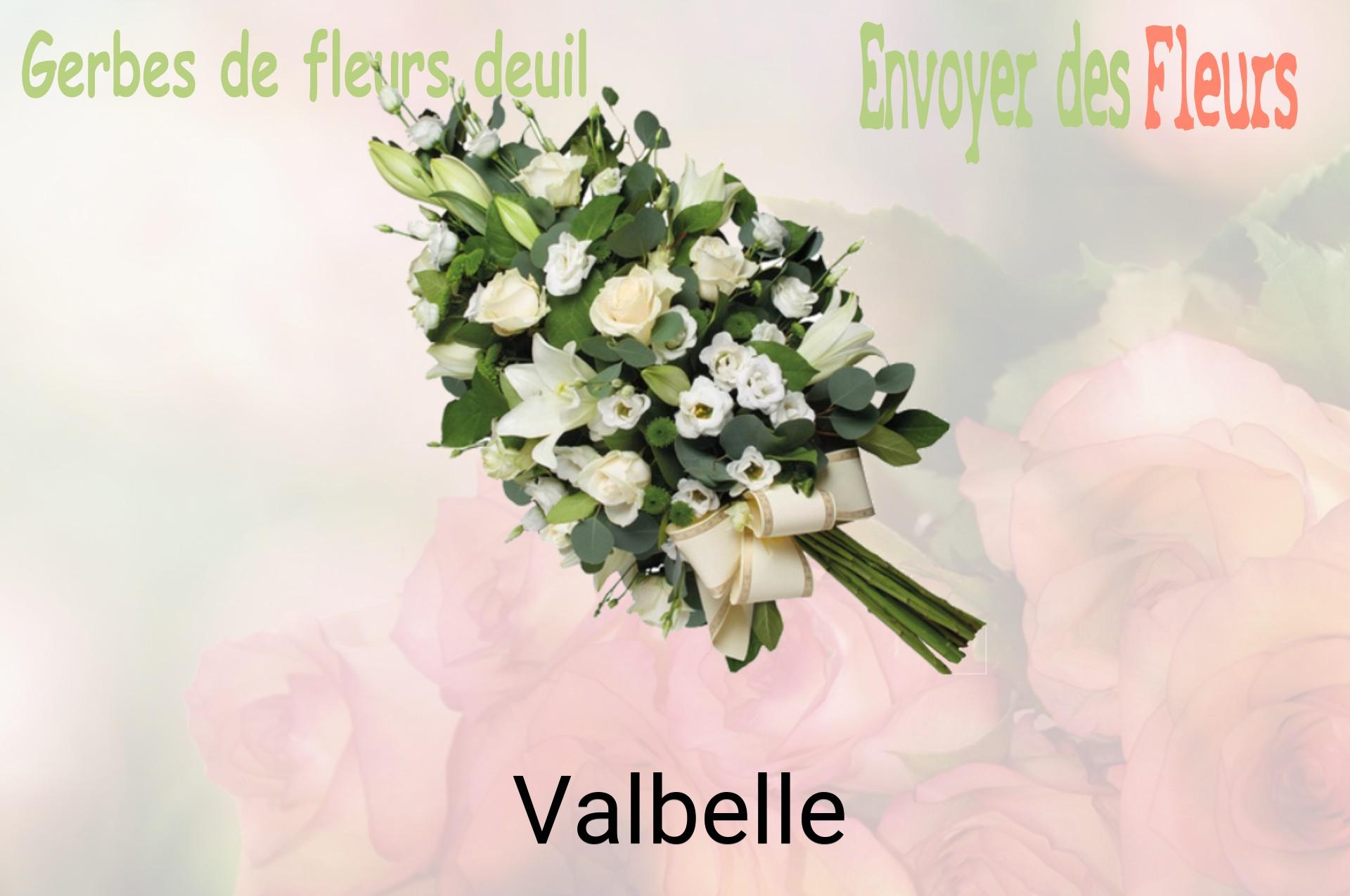 Gerbe de fleurs de deuil livrée à Valbelle